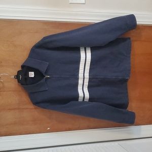 Birdwell 100% cotton zip up jacket.  Sz XL Navy